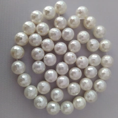 PERLA POLVO DE NACAR FACETADA 8mm - UND - PE27