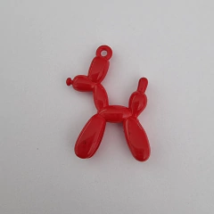DIJE ESMALTADO PERRITO GLOBO ROJO - FU13