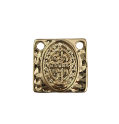 DIJE ESCAPULARIO SAN BENITO ABAD GOLD - DI336 - comprar online