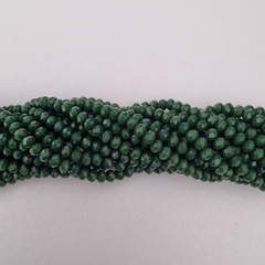 CRISTAL CHECO DONA 3mm VERDE OSCURO OPACO - CD328