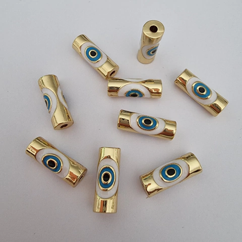 PASANTE CILINDRO OJO TURCO 14,5mm DORADO - SE88