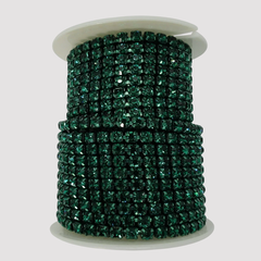 STRASS SS18 VERDE OSCURO - TIRA DE 50cm - ST7 - comprar online