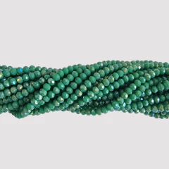 CRISTAL CHECO DONA 3mm VERDE TURQUESA - TIRA - CD354 - comprar online