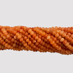 AGATA DONA FACETADA 4mm NARANJA - PI244 - comprar online