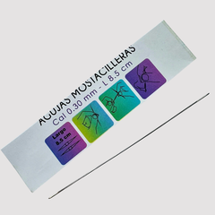 AGUJA PARA MOSTACILLA O MIYUKI 0,30mm x 8,5cm - UND - HE20 - comprar online