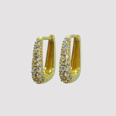 ARGOLLAS RECTANGULAR MICROZIRCONIA 15,8mm - PAR - ZA180 - comprar online