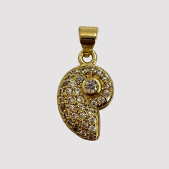 DIJE BUZIO ESPIRAL CON MICRO ZIRCONIAS - DI549
