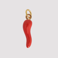 DIJE CUERNITO ESMALTADO ROJO - DI391 - comprar online