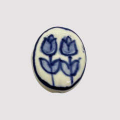 CERAMICA MEDALLON TULIPANES - UND - CE264 - comprar online