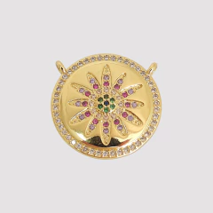 MEDALLA ESTRELLA MICROZIRCONIAS MULTICOLOR - UND - DI595 - comprar online