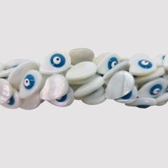 NACAR GOTA OJITO TURQUESA 16mm - TIRA - NA82 - comprar online