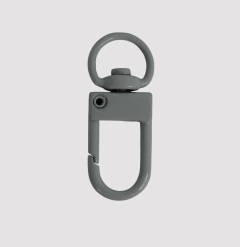 BROCHE LARGO ESMALTADO GRIS - FO152 - comprar online