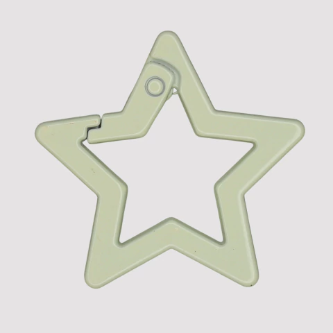 BROCHE ESTRELLA ESMALTADO BLANCO HUESO- FO124 - comprar online