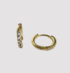 ARGOLLAS LISAS Y MICROZIRCONIA 12,5mm - PAR - ZA147