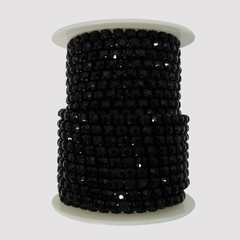 STRASS SS18 NEGRO - TIRA DE 50cm - ST13 - comprar online