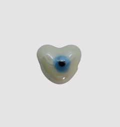 CERAMICA CORAZON OJITO 10mm BLANCO - UND - CE319 - comprar online