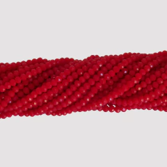 CRISTAL DONA 2mm ROJO OSCURO OPACO - TIRA - CD246 - comprar online