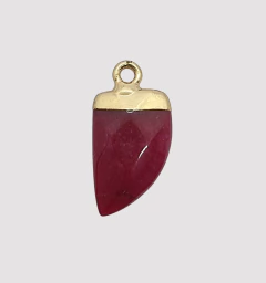 DIJE CUERNITO AGATA ROJO - UND - PI193 - comprar online