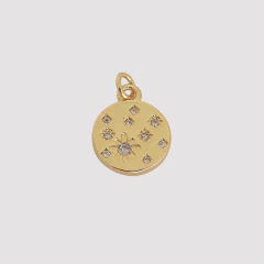MEDALLA CONSTELACION CON MICROZIRCONIAS - UND - DI589 - comprar online