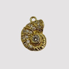 DIJE BUZIO ESPIRAL CON MICRO ZIRCONIAS 15mm - DI541