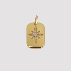 DIJE PLAQUITA LISA ESTRELLA ANDALUZA - UND - DI591 - comprar online