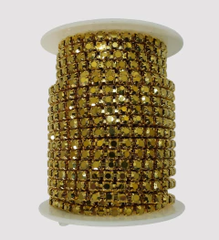 STRASS SS18 DORADO - TIRA DE 50cm - ST14 - comprar online