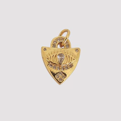 DIJE MICROZIRCONIA TRIANGULAR OJO - UND - DI587 - comprar online