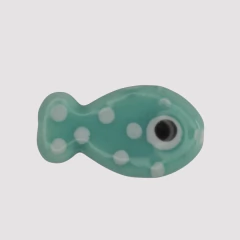CERAMICA PEZ LUNARES TURQUESA - UND - CE260 - comprar online