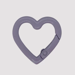 BROCHE CORAZON ESMALTADO MORADO PASTEL - FO119 - comprar online