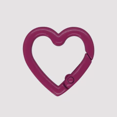 BROCHE CORAZON ESMALTADO FUCSIA - FO107 - comprar online