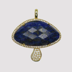DIJE MICROZIRCONIA HONGO LAPISLAZULI - UND - PI202 - comprar online
