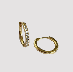 ARGOLLAS LISAS Y MICROZIRCONIA 15,5mm - PAR - ZA148