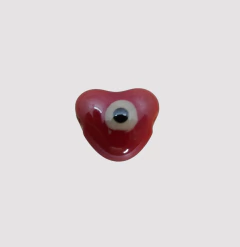 CERAMICA CORAZON OJITO 10mm ROJO - UND - CE318 - comprar online