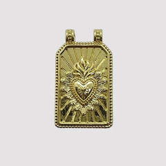 DIJE PLACA CORAZON MILAGRITO - DI571 - comprar online