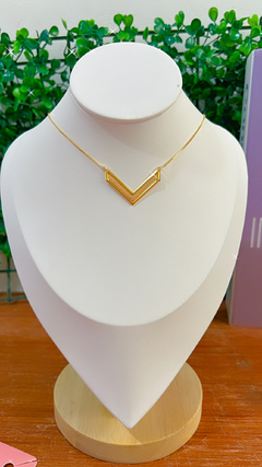 CF-34 Colar folheado a ouro fashion