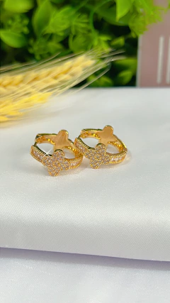 BN-20 Argolinha cravejado microzircônias inspiração - comprar online