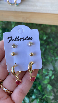 TF-06 Trio folheado a ouro