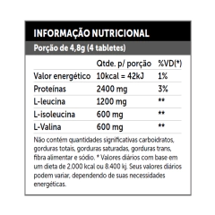 Bcaa 2400mg de proteína Amino Black 120Tabs - Vitamin Horse