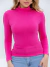 Blusa Cacharrel Gola Alta Manga Longa Segunda Pele de Viscolycra Pink - loja online