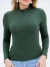 Blusa Cacharrel Gola Alta Manga Longa Segunda Pele de Viscolycra Verde - Mayara Manzano
