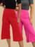 Kit 2 Unidades de Calça Pantacourt Feminina Estilosa e Confortável 