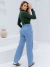 Blusa Cacharrel Gola Alta Manga Longa Segunda Pele de Viscolycra Verde