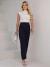 Calça Alfaiataria Reta Feminina Azul Marinho