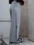 Look Casual Completo Blusa de Ribana Manguinha Longa Inverno e Calça Pantalona Com Fenda
