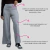Imagem do Calça Pantalona com Fenda Cinza