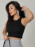 cropped em ribana canelado - cropped canelado