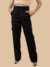 Calça Cargo Wide Leg Preta