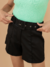 SHORTS PRETO - SHORTS ALFAIATARIA PRETO COM CINTO