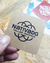 Tarjetas 6cm en Kraft con puntas redondeadas - tienda online