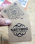 Tarjetas 6cm en Kraft con puntas redondeadas - comprar online